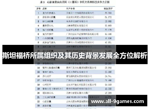 斯坦福桥所属组织及其历史背景发展全方位解析